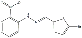 5-bromo-2-thiophenecarbaldehyde {2-nitrophenyl}hydrazone Struktur