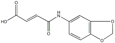 4-(1,3-benzodioxol-5-ylamino)-4-oxo-2-butenoic acid Struktur