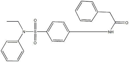 N-{4-[(ethylanilino)sulfonyl]phenyl}-2-phenylacetamide Struktur