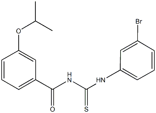 N-(3-bromophenyl)-N'-(3-isopropoxybenzoyl)thiourea Struktur