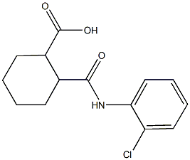 2-[(2-chloroanilino)carbonyl]cyclohexanecarboxylic acid Struktur