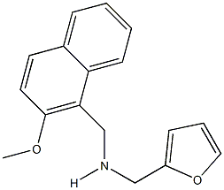 N-(2-furylmethyl)-N-[(2-methoxy-1-naphthyl)methyl]amine Struktur