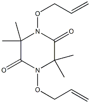 1,4-bis(allyloxy)-3,3,6,6-tetramethyl-2,5-piperazinedione Struktur