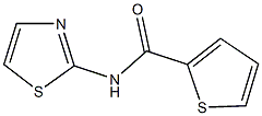 N-(1,3-thiazol-2-yl)-2-thiophenecarboxamide Struktur