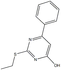 2-(ethylsulfanyl)-6-phenyl-4-pyrimidinol Struktur