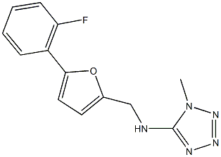 N-{[5-(2-fluorophenyl)-2-furyl]methyl}-N-(1-methyl-1H-tetraazol-5-yl)amine Struktur