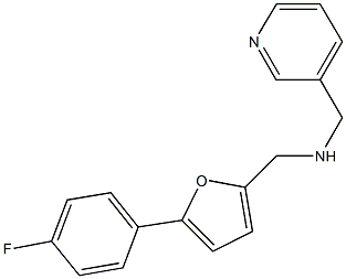 N-{[5-(4-fluorophenyl)-2-furyl]methyl}-N-(3-pyridinylmethyl)amine Struktur