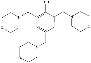 2,4,6-tris(4-morpholinylmethyl)phenol Struktur