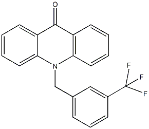 10-[3-(trifluoromethyl)benzyl]-9(10H)-acridinone Struktur