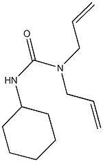 N,N-diallyl-N'-cyclohexylurea Struktur