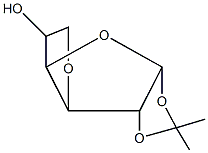 2,2-dimethylhexahydrofuro[2',3':4,5]furo[2,3-d][1,3]dioxol-6-ol Struktur