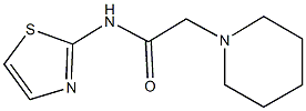 2-(1-piperidinyl)-N-(1,3-thiazol-2-yl)acetamide Struktur