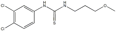 N-(3,4-dichlorophenyl)-N'-(3-methoxypropyl)thiourea Struktur