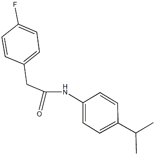 2-(4-fluorophenyl)-N-(4-isopropylphenyl)acetamide Struktur