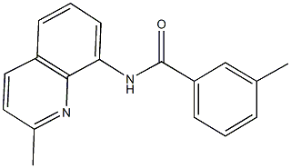 3-methyl-N-(2-methyl-8-quinolinyl)benzamide Struktur