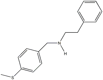 N-[4-(methylsulfanyl)benzyl]-N-(2-phenylethyl)amine Struktur