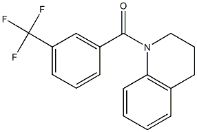 1-[3-(trifluoromethyl)benzoyl]-1,2,3,4-tetrahydroquinoline Struktur