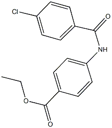 ethyl 4-[(4-chlorobenzoyl)amino]benzoate Struktur