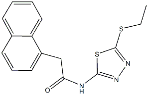 N-[5-(ethylsulfanyl)-1,3,4-thiadiazol-2-yl]-2-(1-naphthyl)acetamide Struktur