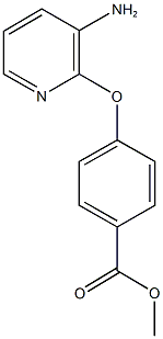 methyl 4-[(3-amino-2-pyridinyl)oxy]benzoate Struktur