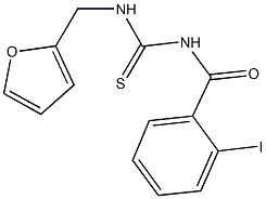 N-(2-furylmethyl)-N'-(2-iodobenzoyl)thiourea Struktur