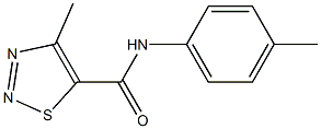 4-methyl-N-(4-methylphenyl)-1,2,3-thiadiazole-5-carboxamide Struktur