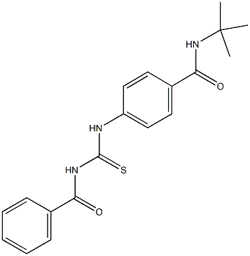 4-{[(benzoylamino)carbothioyl]amino}-N-(tert-butyl)benzamide Struktur