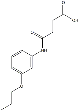 4-oxo-4-(3-propoxyanilino)butanoic acid Struktur