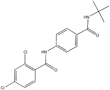 N-{4-[(tert-butylamino)carbonyl]phenyl}-2,4-dichlorobenzamide Struktur