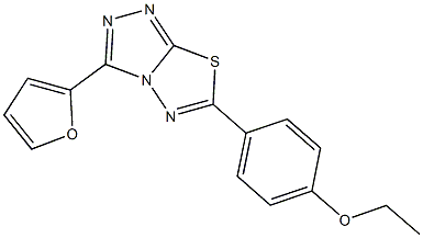 ethyl 4-[3-(2-furyl)[1,2,4]triazolo[3,4-b][1,3,4]thiadiazol-6-yl]phenyl ether Structure