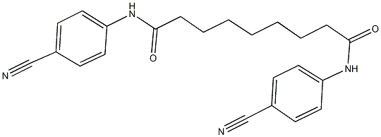 N~1~,N~9~-bis(4-cyanophenyl)nonanediamide Struktur