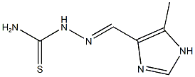 5-methyl-1H-imidazole-4-carbaldehyde thiosemicarbazone Struktur