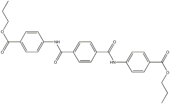 propyl 4-[(4-{[4-(propoxycarbonyl)anilino]carbonyl}benzoyl)amino]benzoate Struktur