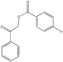 2-oxo-2-phenylethyl 4-fluorobenzoate Struktur