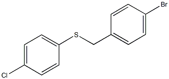 4-bromobenzyl 4-chlorophenyl sulfide Struktur