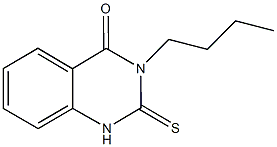 3-butyl-2-thioxo-2,3-dihydro-4(1H)-quinazolinone Struktur