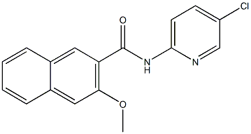 N-(5-chloro-2-pyridinyl)-3-methoxy-2-naphthamide Struktur