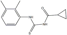 N-(cyclopropylcarbonyl)-N'-(2,3-dimethylphenyl)thiourea Struktur