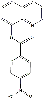 8-quinolinyl 4-nitrobenzoate Struktur