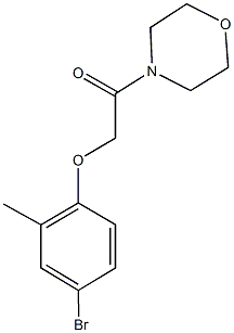 4-bromo-2-methylphenyl 2-(4-morpholinyl)-2-oxoethyl ether Struktur