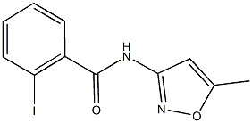 2-iodo-N-(5-methylisoxazol-3-yl)benzamide Struktur