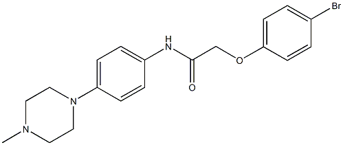 2-(4-bromophenoxy)-N-[4-(4-methyl-1-piperazinyl)phenyl]acetamide Struktur