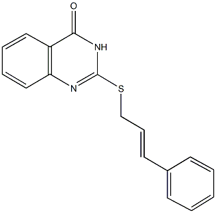 2-(cinnamylsulfanyl)-4(3H)-quinazolinone Struktur