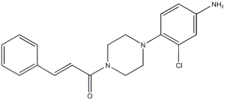 3-chloro-4-(4-cinnamoyl-1-piperazinyl)phenylamine Struktur