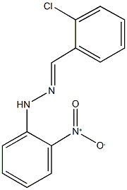 2-chlorobenzaldehyde {2-nitrophenyl}hydrazone Struktur