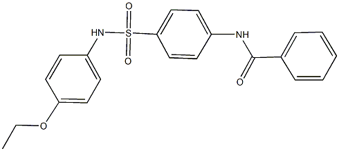 N-{4-[(4-ethoxyanilino)sulfonyl]phenyl}benzamide Struktur