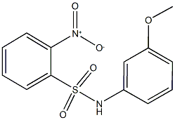 2-nitro-N-(3-methoxyphenyl)benzenesulfonamide Struktur