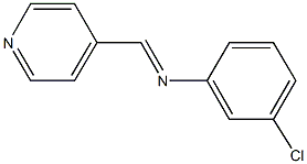 N-(3-chlorophenyl)-N-(4-pyridinylmethylene)amine Struktur