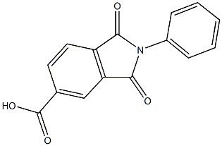 1,3-dioxo-2-phenyl-5-isoindolinecarboxylic acid Struktur