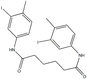 N~1~,N~6~-bis(3-iodo-4-methylphenyl)hexanediamide Struktur